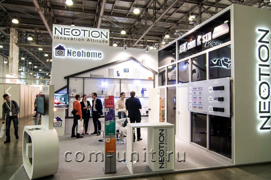 специалисты Комюнит групп спроектировали и построили выставочный стенд для французской компании NEOTION