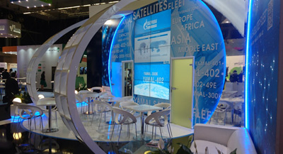 КомЮнит построил инновационный стенд для компании «Газпром космические системы» на выставке в Амстердаме.