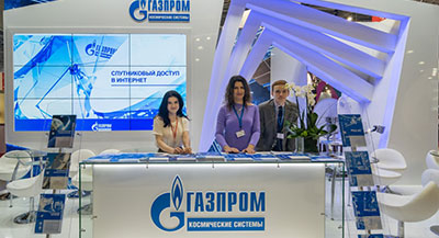Выставочный стенд: компания Газпром космические системы