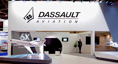 Выставочный стенд: компания Dassault Aviation