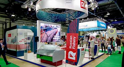 Выставочный стенд: компания Русская Рыбопромышленная Компания 